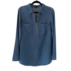 Dynamite | Denim Chambray Pullover Shirt